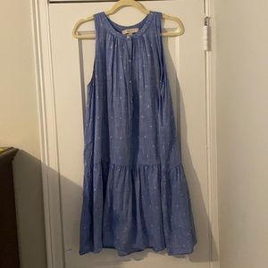 Loft flounce hem dress